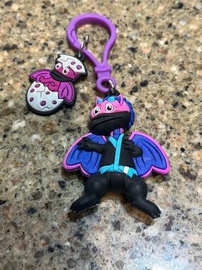 Kids Heart Challenge 2022 Breeze Dragon Character Rubber Keychain Bag Charm